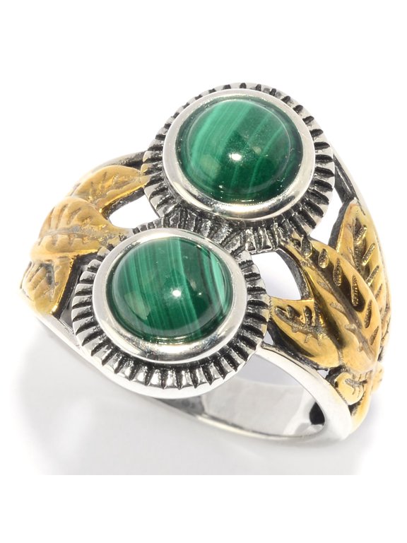 925 Sterling Silver Malachite Ring