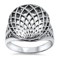 thumbnail image 1 of 925 Sterling Silver Mandala Ring Size 7, 1 of 3