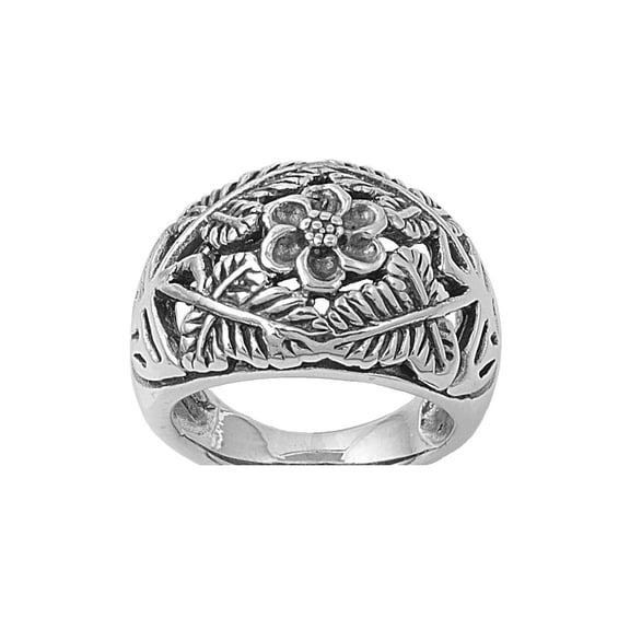 925 Sterling Silver Margaret's Flower Ring Size 9