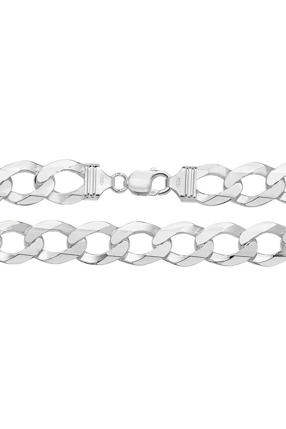 925 Sterling Silver Men Bracelet - 8.5 inch*16mm, 45 Grams