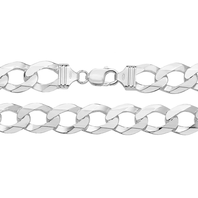 925 Sterling Silver Men/Women Curb Chain - 22 inch*16mm - Walmart ...