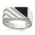 thumbnail image 1 of 925 Sterling Silver Men's Onyx Ring Size 11, 1 of 6