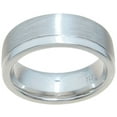 thumbnail image 1 of 925 Sterling Silver Men's Wedding Bands & Wedding Ring Makes Great Anniversary Gifts for Him, 1 of 5