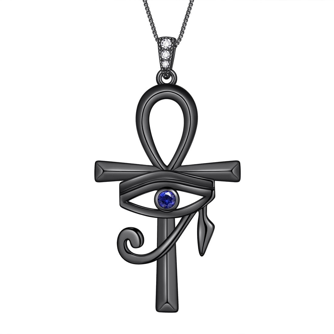 Collana Hipunk Luna E Stella In Acciaio Inox 316L - Ciondolo A Mezzaluna Con CZ, Catena Serpente, Regalo Donna
