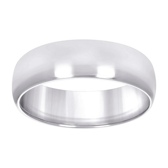 925 Sterling Silver Mens Comfort-Fit Wedding Band 8mm Ring Size 13 Wedding Band for Men - 9.2 Grams