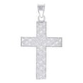 thumbnail image 1 of 925 Sterling Silver Mens Cross Religious Charm Pendant Pendant Necklace for Men, 1 of 2