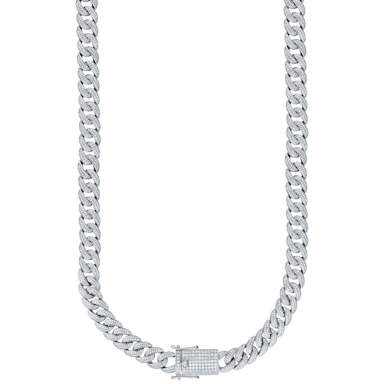 Cubic zirconia hotsell cuban chain