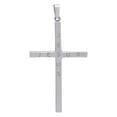 thumbnail image 1 of 925 Sterling Silver Mens Jesus Cross Religious Charm Pendant Necklace for Men - 4.4 Grams, 1 of 2