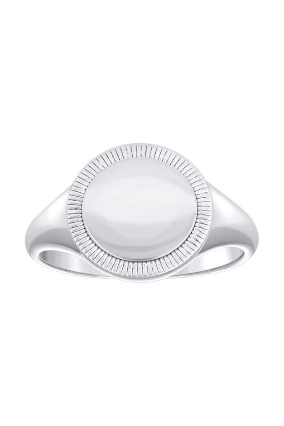 925 Sterling Silver Mens Signet Ring 14mm Wide Size 9 Ring for Men - 3.3 Grams