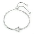 thumbnail image 1 of 925 Sterling Silver Micro Pave Arrow Adjustabe Pull Bracelet, Giorgio Bergamo, 1 of 4