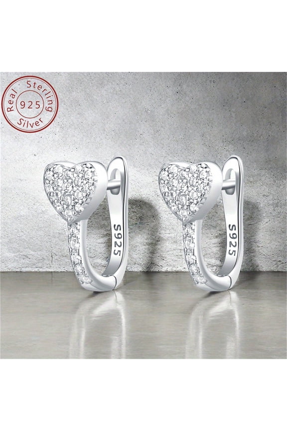 925 Sterling Silver Minimalist U-Shaped Love Earrings - Hypoallergenic, Nickel-Free, and Tarnish-Resistant Jewelry for Women - Perfect for Daily, Holiday, and Luxury Fashion Gifts,OSE3081