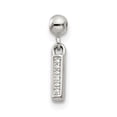 thumbnail image 1 of 925 Sterling Silver Mio Memento Dangle Letter I Charm Pendant; for Adults and Teens; for Women and Men, 1 of 3