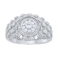 thumbnail image 1 of 925 Sterling Silver Moissanite Statement Nugget Pinky Ring 1/4 CT | Size 11, 1 of 1