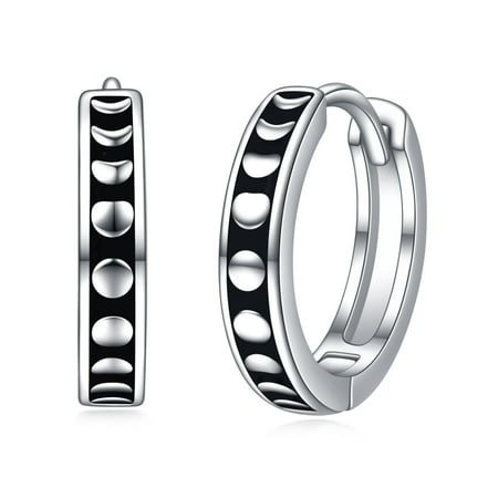 925 Sterling Silver Moon Phase Earrings