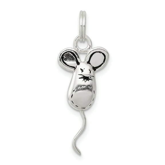 925 Sterling Silver Mouse Charm Pendant