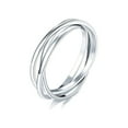 thumbnail image 1 of 925 Sterling Silver Multi-Band Interlocking Ring for Women, Fidget Ring Anxiety Ring, Triple Row Rolling Interlocking Stacking Rings, High Polish Rings for Women, Men_11, 1 of 5