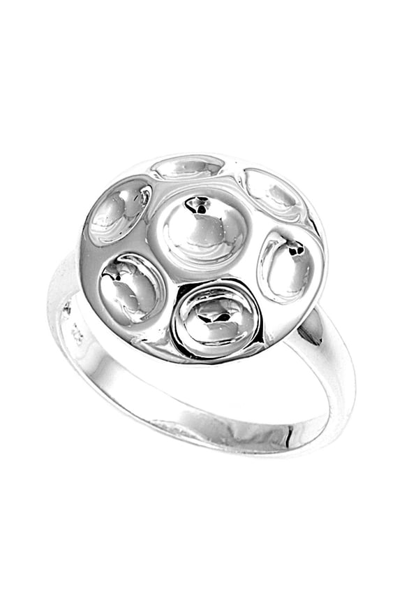 925 Sterling Silver Mushroom Ring Size 8