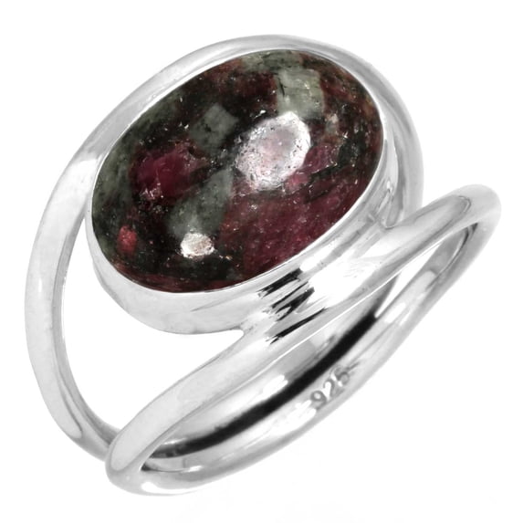 925 Sterling Silver Natural Eudialyte Handmade Ring