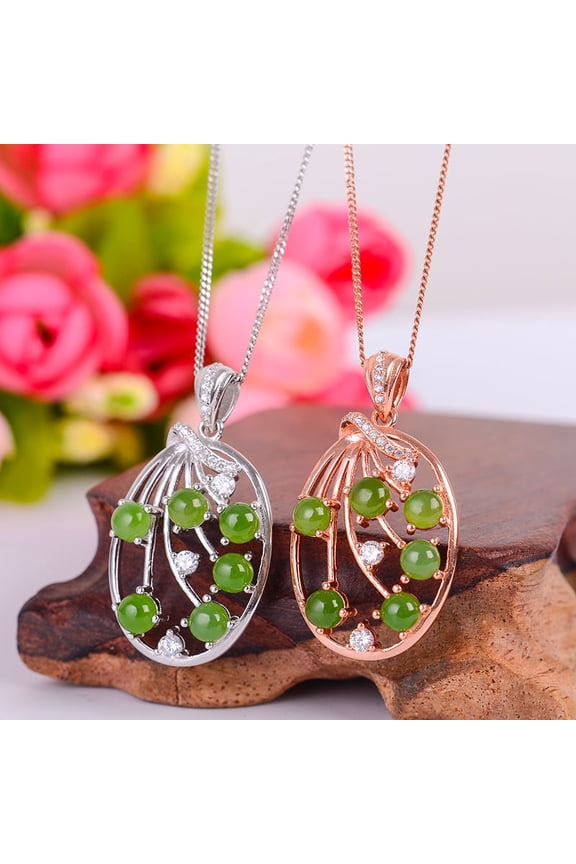 925 Sterling Silver Natural Tourmaline Necklace