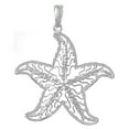 thumbnail image 1 of 925 Sterling Silver Nautical Charm Pendant, Starfish with Cut-Out Filigree, 1 of 2