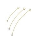 thumbnail image 1 of 925 Sterling Silver Necklace Extender Gold Necklace Extender Gold Chain Extenders for Necklaces 2", 3", 4" Inches, 1 of 6