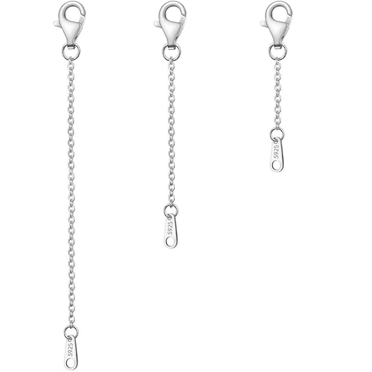 Stainless Steel Sterling Silver Necklace Extender Chain 925 - Main Image