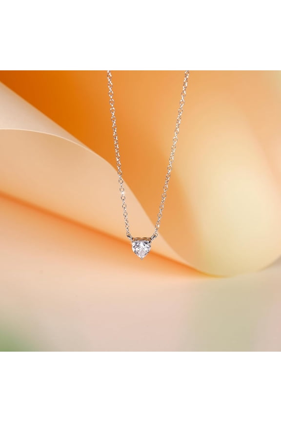 925 Sterling Silver Necklace For Women Cubic Zirconia Circle Cz Pendant Necklace Dainty Minimalist Jewelry Gifts For Women Extenders With Lobster Clasp Gifts For Women Anniversary Day[o5357]