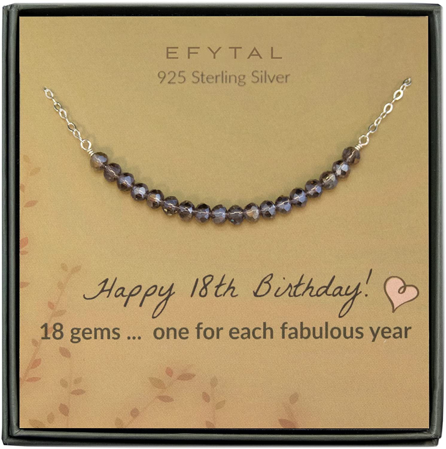 925 Sterling Silver Necklace for 18th Birthday Gift Ideas for Girls
