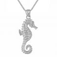 thumbnail image 1 of 925 Sterling Silver Necklace w/ Seahorse Pendant Charm, 1 of 4