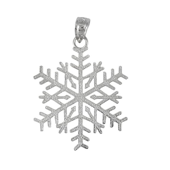 925 Sterling Silver Necklace w/ Snowflake Pendant