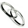 thumbnail image 1 of 925 Sterling Silver New Born / Toddler Kids Black Beads Kada - Style#04 Diameter Size: 1.6 inch(6-18 month), 1 of 1