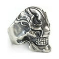 thumbnail image 1 of 925 Sterling Silver No Face Skull Ring Biker Punk Jewelry TA224 US Size 10, 1 of 17