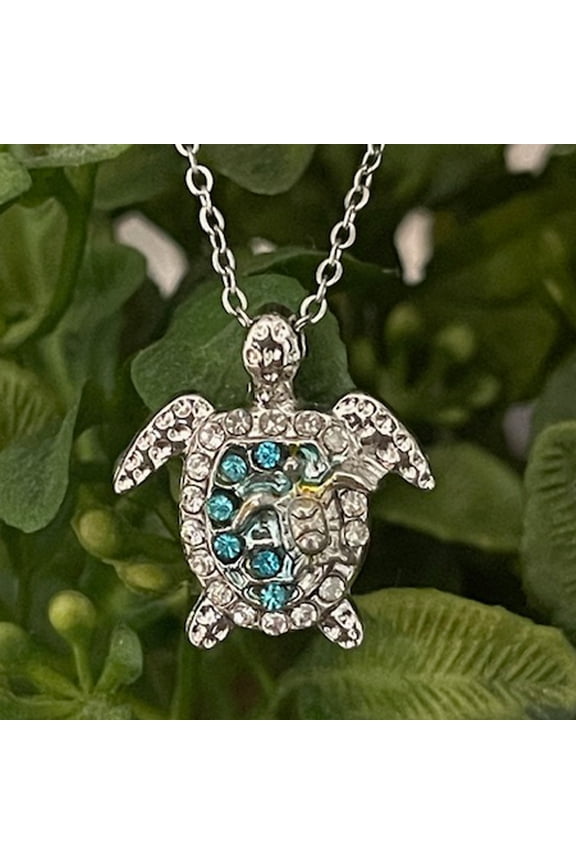 925 Sterling Silver Ocean Turtle Fashion Necklace, Jewelry Gifts for Women, Mom and Best Friend, Anniversary, Birthday, Valentines and Holiday Gift