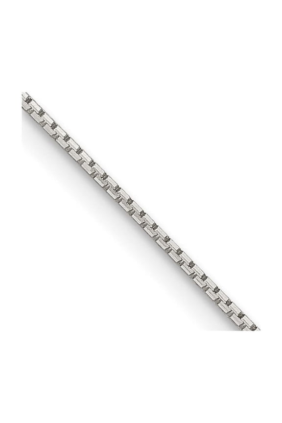 925 Sterling Silver Octagon Polished .6mm 8 Side D Cut Mirror Box Chain 20 Inch Spring Ring - Chain Necklace for Women a