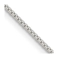 thumbnail image 1 of 925 Sterling Silver Octagon Spring Ring 1.5mm 8 Sided Sparkle Cut Box Chain Necklace 30 Inch - Chain Necklace for Women, 1 of 2