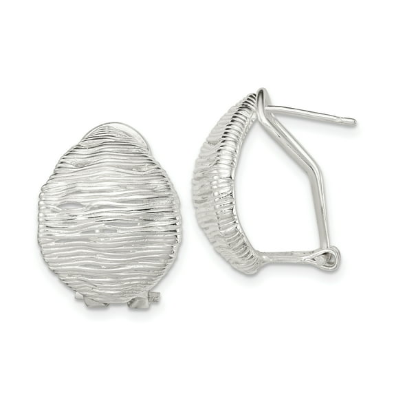925 Sterling Silver Omega Back Earrings