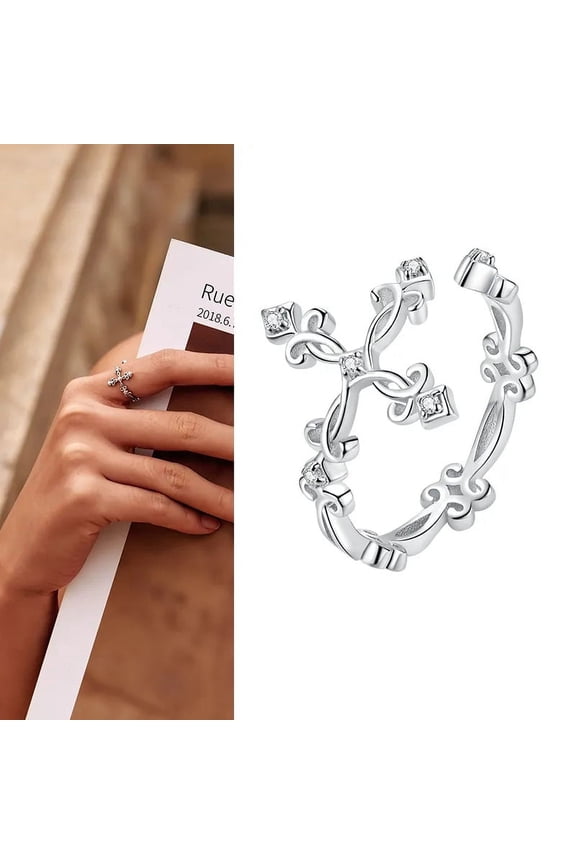 925 Sterling Silver Open Adjustable Rings for Women & Girls. Wedding, Engagement, Anniversary or Gift Rings