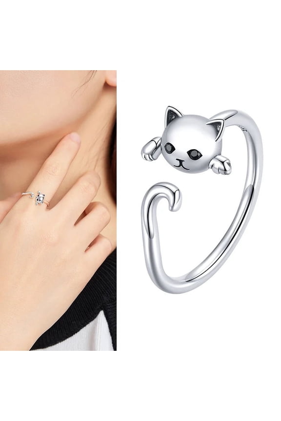 925 Sterling Silver Open Adjustable Rings for Women & Girls. Wedding, Engagement, Anniversary or Gift Rings