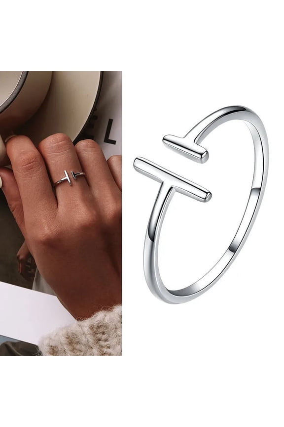 925 Sterling Silver Open Adjustable Rings for Women & Girls. Wedding, Engagement, Anniversary or Gift Rings