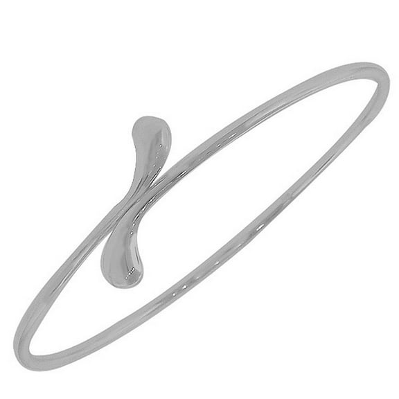 925 Sterling Silver Open End Classic Bangle Bracelet