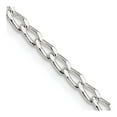 thumbnail image 1 of 925 Sterling Silver Open Link Chain Styles Necklace 2.8 mm Elongated 16 inch, 1 of 4