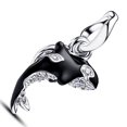 thumbnail image 1 of 925 Sterling Silver Orca Dangle Charm for Bracelet Charms Bangle Pendant Jewelry, 1 of 4