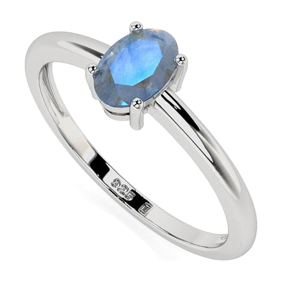 925 Sterling Silver Oval 1 Ctw Labradorite Solitaire Women Wedding Ring – Engagement Stackable Rings, Gift For Her_11