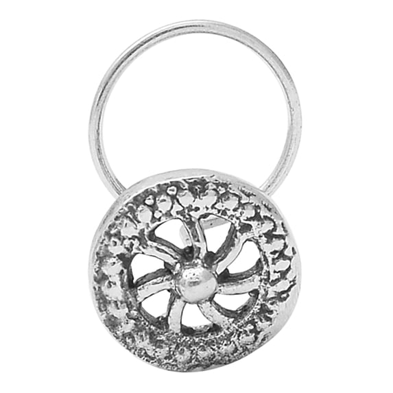 925 Sterling Silver Oxidized Plated Multi Design Nose Pin Vintage Traditional Nose Pin For Women