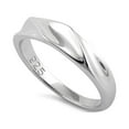 thumbnail image 1 of 925 Sterling Silver Oxidized Platinum Plated Curves Top Women Valentines Day Gifts Ring, 1 of 2