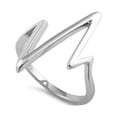 thumbnail image 1 of 925 Sterling Silver Oxidized Platinum Plated Heart Celtic Women Valentines Day Gifts Ring, 1 of 4