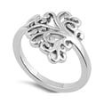 thumbnail image 1 of 925 Sterling Silver Oxidized Platinum Plated Hidden Hearts Tree Of Life Women Mom Gifts Ring, 1 of 4