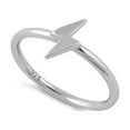 thumbnail image 1 of 925 Sterling Silver Oxidized Platinum Plated Lightning Women Valentines Day Gifts Ring, 1 of 4