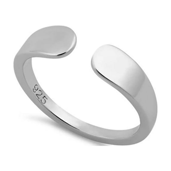 925 Sterling Silver Oxidized Platinum Plated Paddle Women Valentines Day Gifts Ring