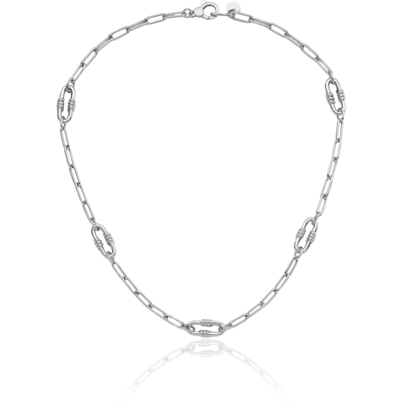 925 Sterling Silver Paperclip Link Necklace Chain